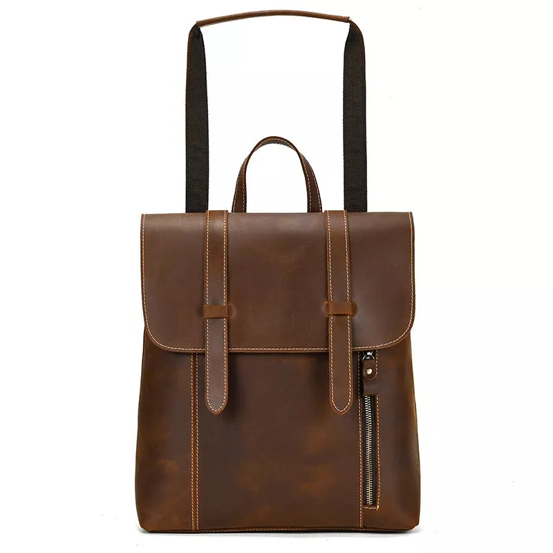 Crazy Horse Leather Backpack