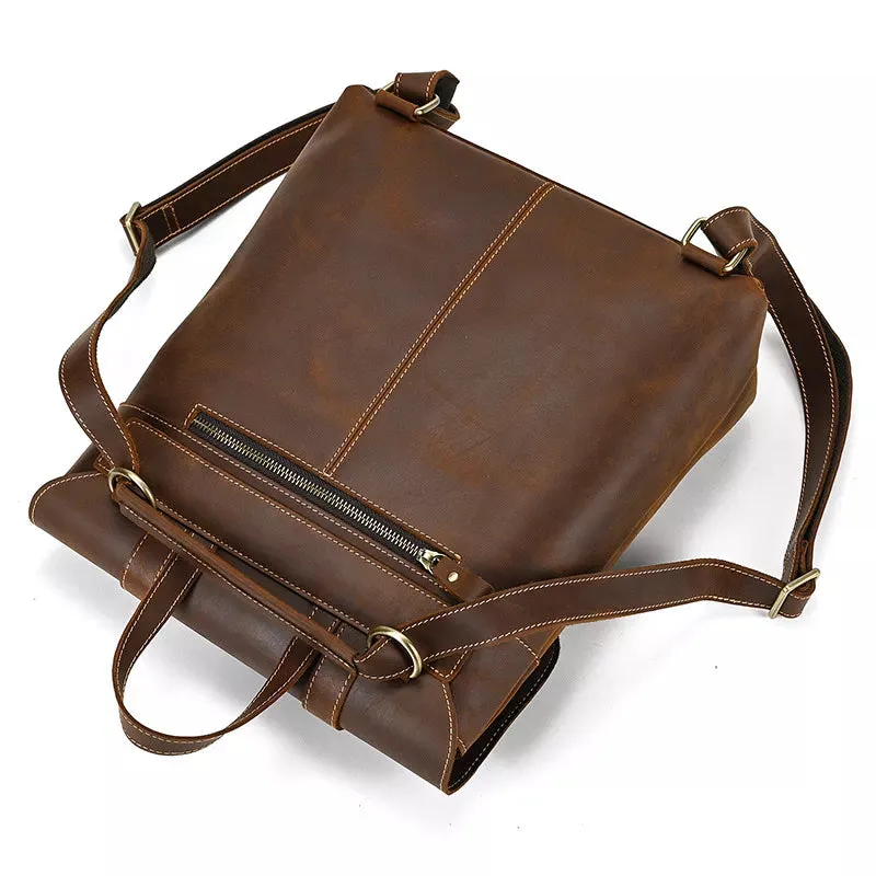 Crazy Horse Leather Backpack