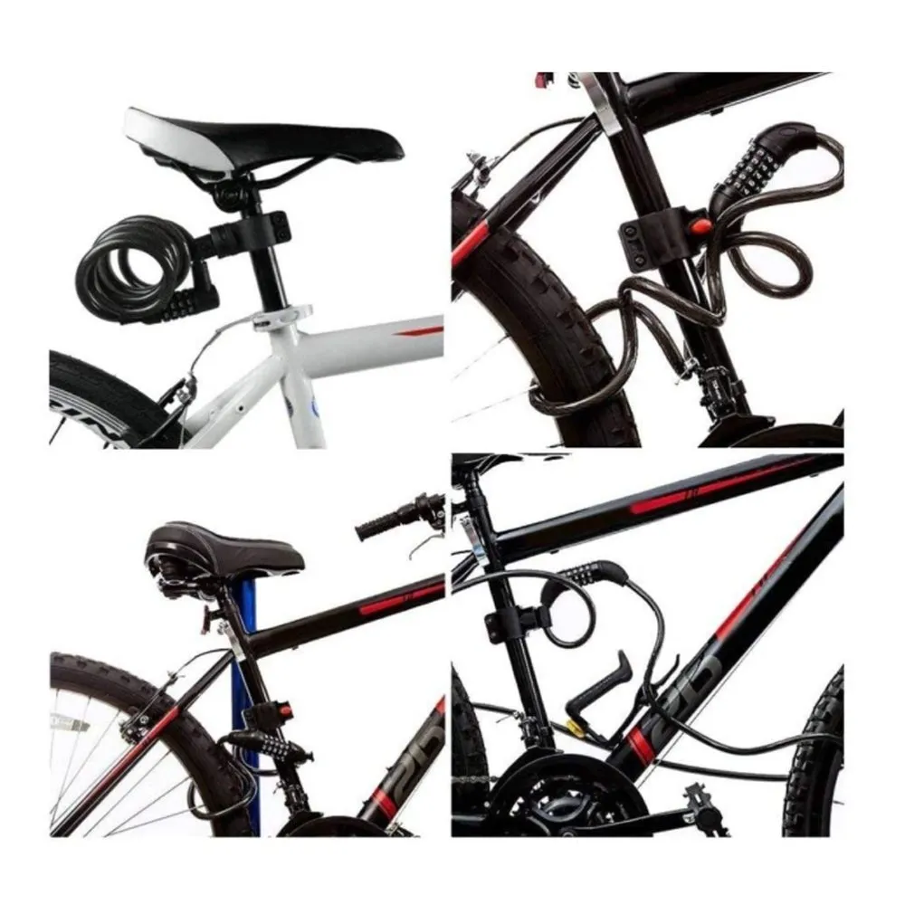 CRONY Ordinary bicycle electric bike lock Anti-Theft Steel Cable Lock for Bike -2