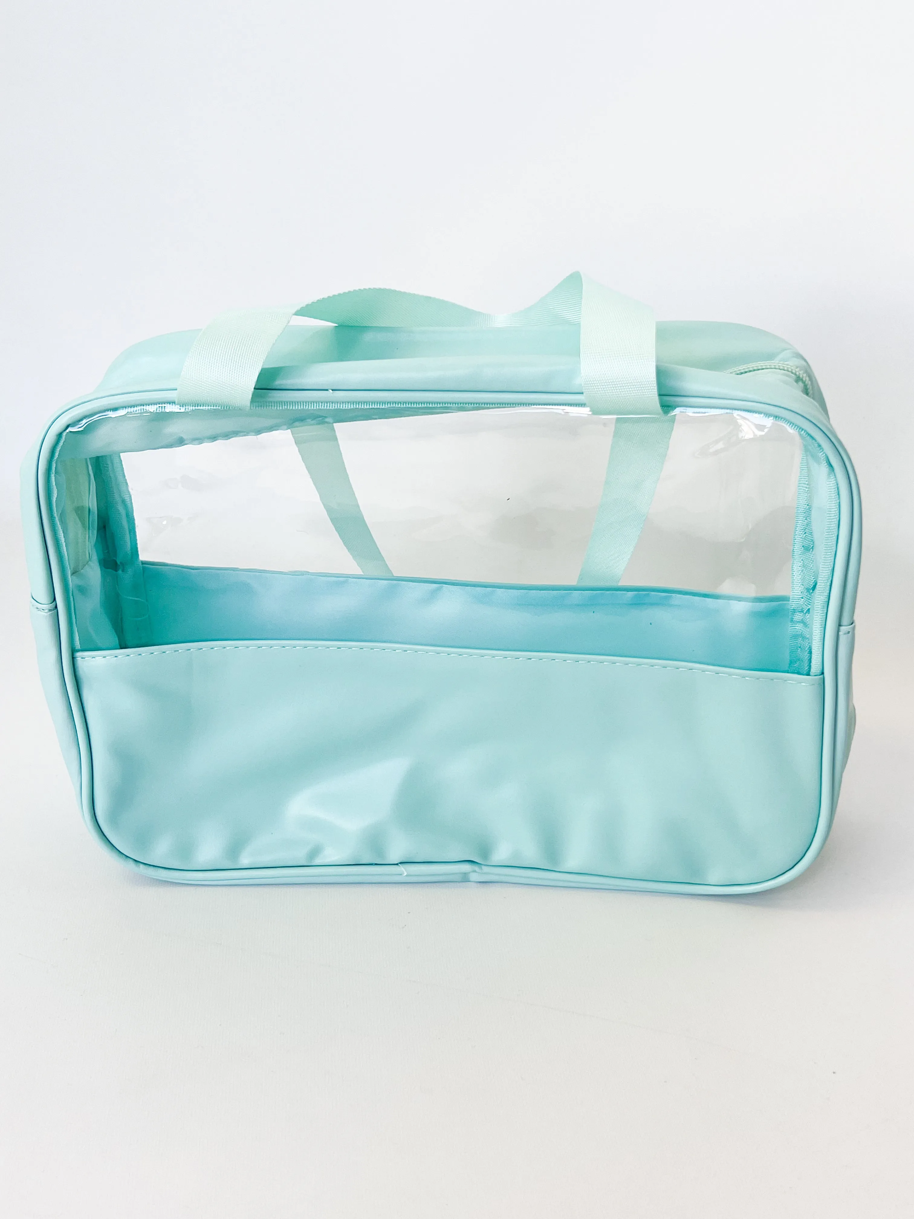 Dawn - Clear Zipper Travel Pouches (Seafoam)