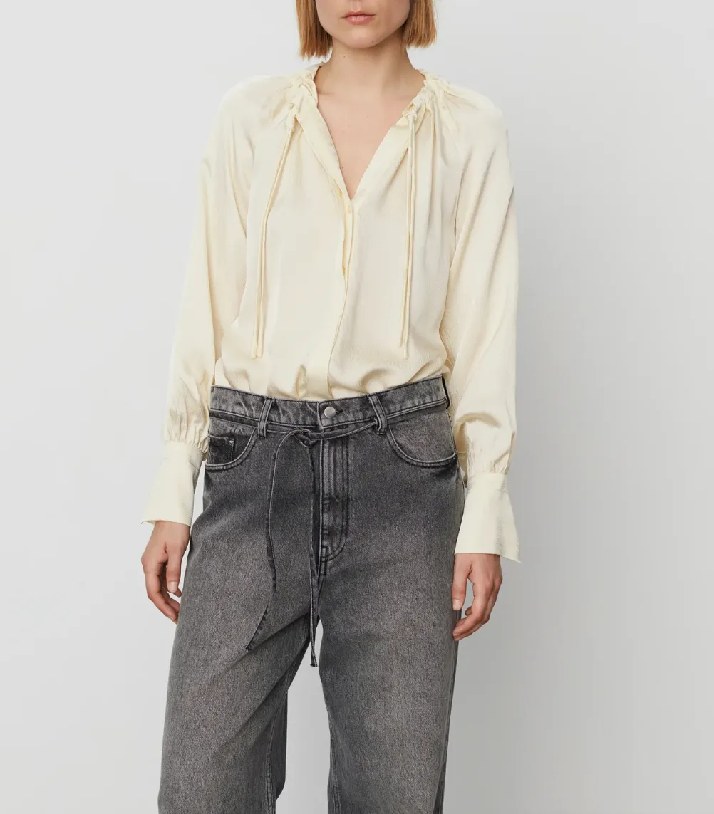 DAY Birger Et Mikkelson Grace Cream Fluid Texture Shirt