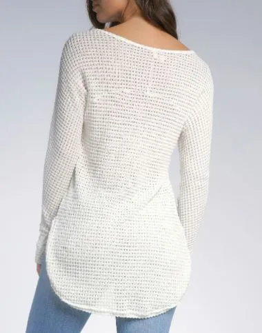 Elan Long Sleeve VNeck Top