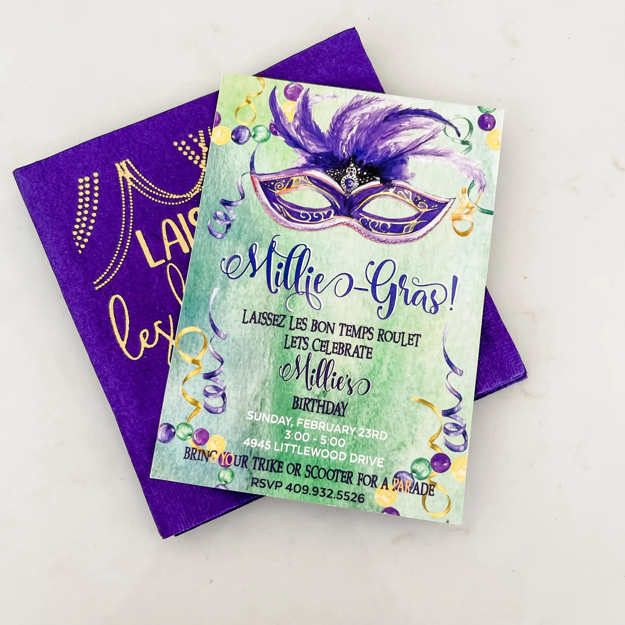 Elegant Full Color Foil Save The Date Invitations