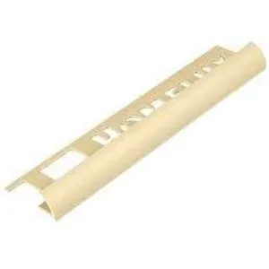 Evia Tile Trim 12mm x 2.5M PVC Round Edge Ivory