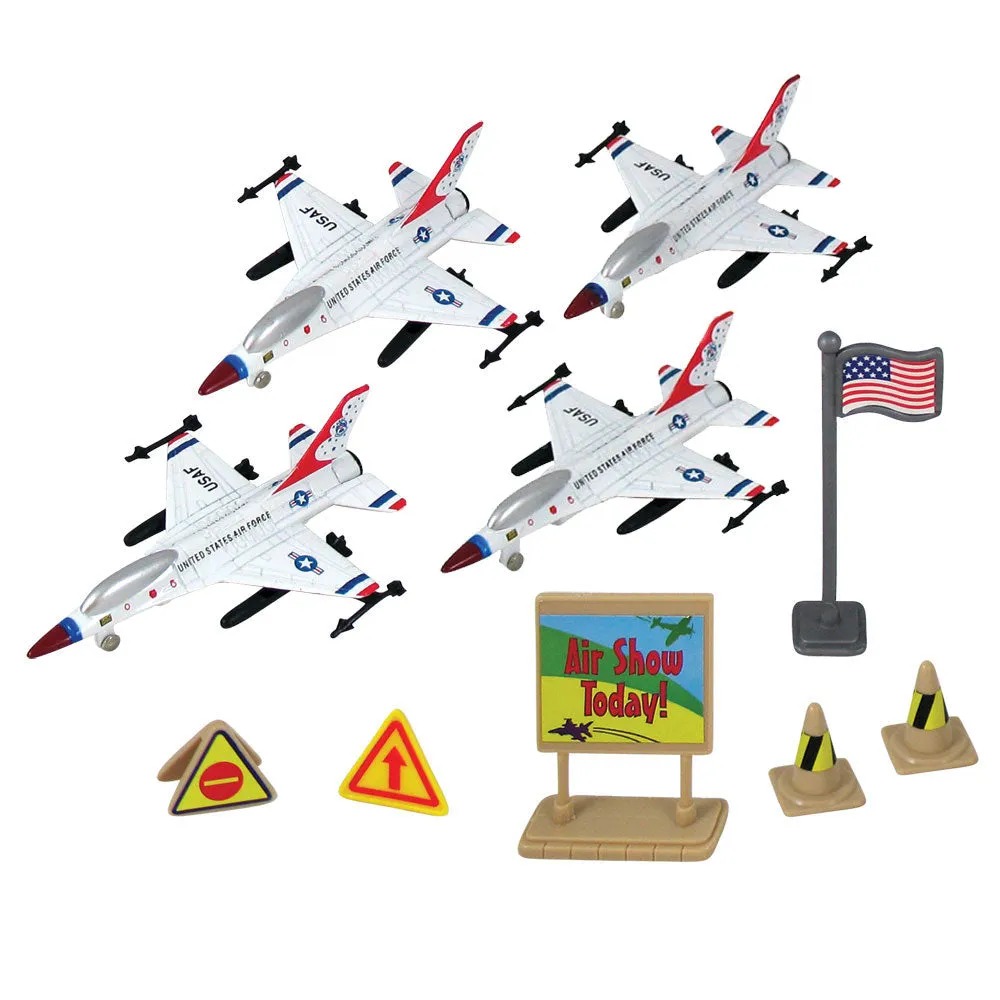 F-16 Falcon Thunderbirds Backpack Playset