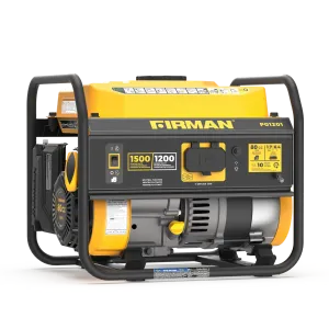 Firman Power Equipmen Gas Portable Generator 1500w Recoil Start