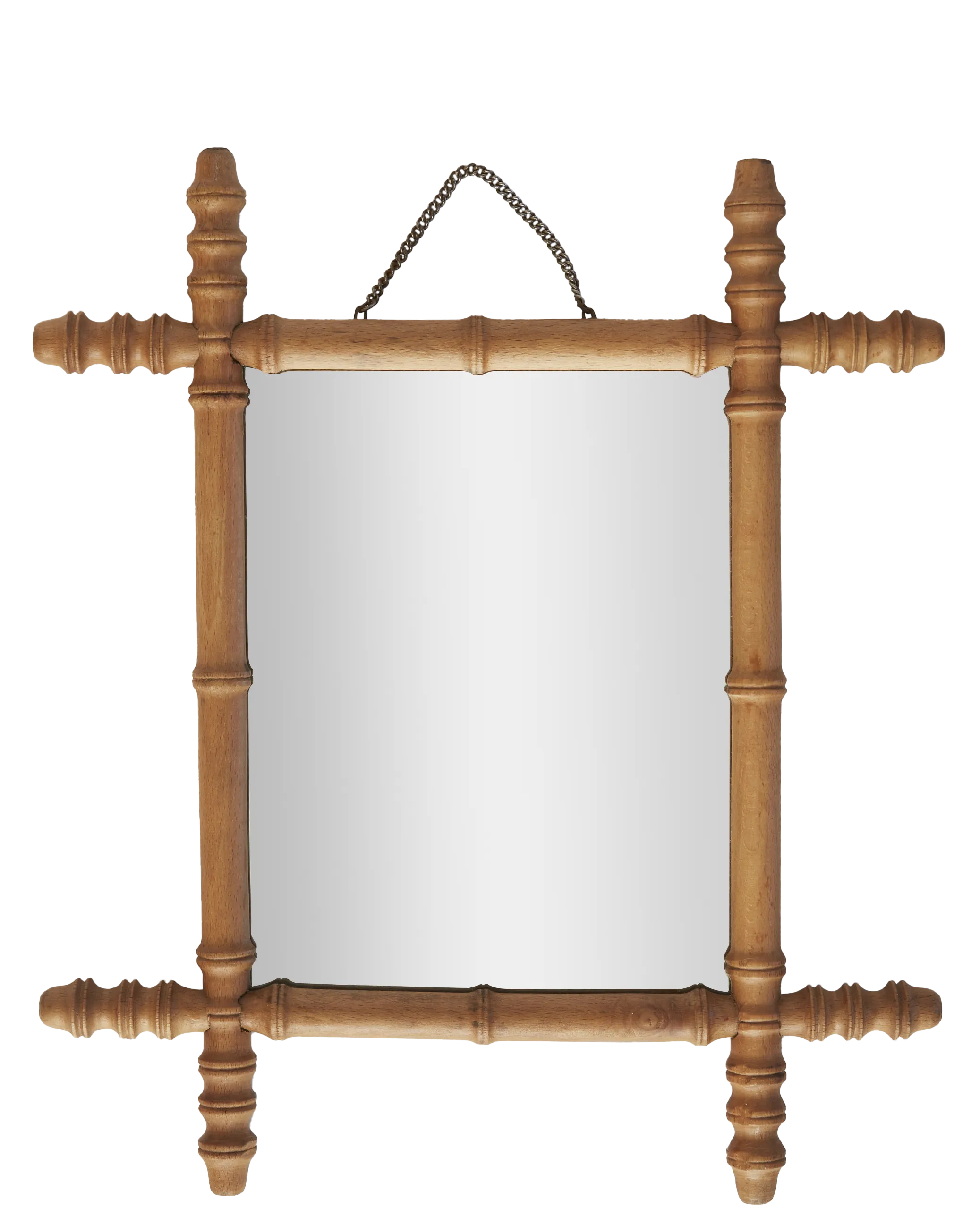 French Bamboo Mirror