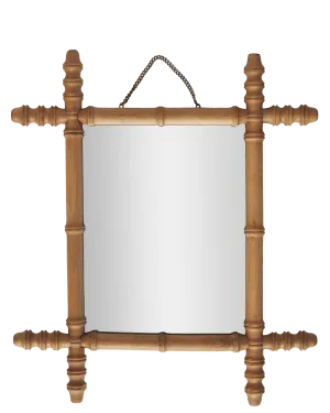 French Bamboo Mirror