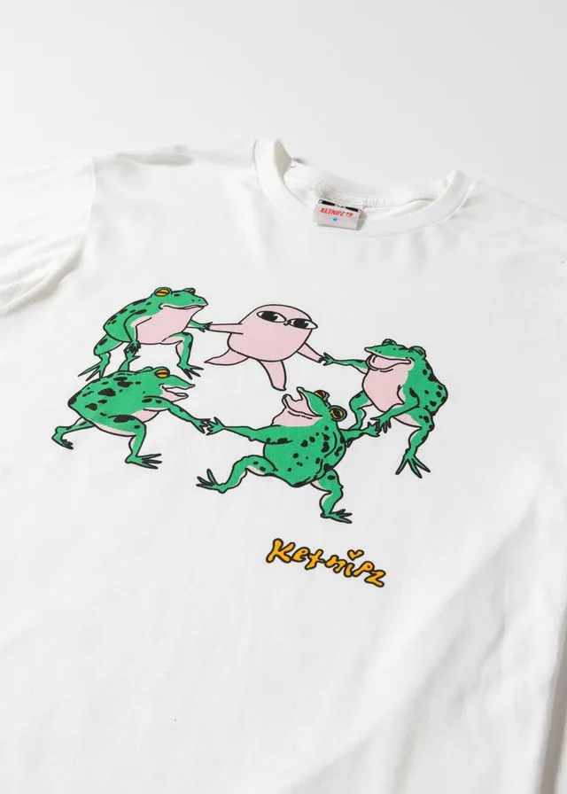 Frog Party White Long Sleeve