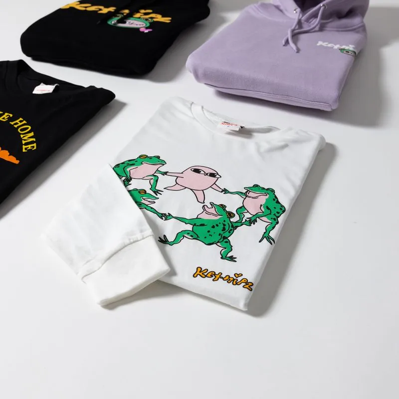 Frog Party White Long Sleeve