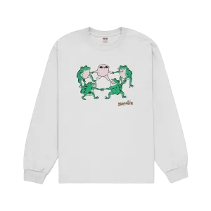 Frog Party White Long Sleeve