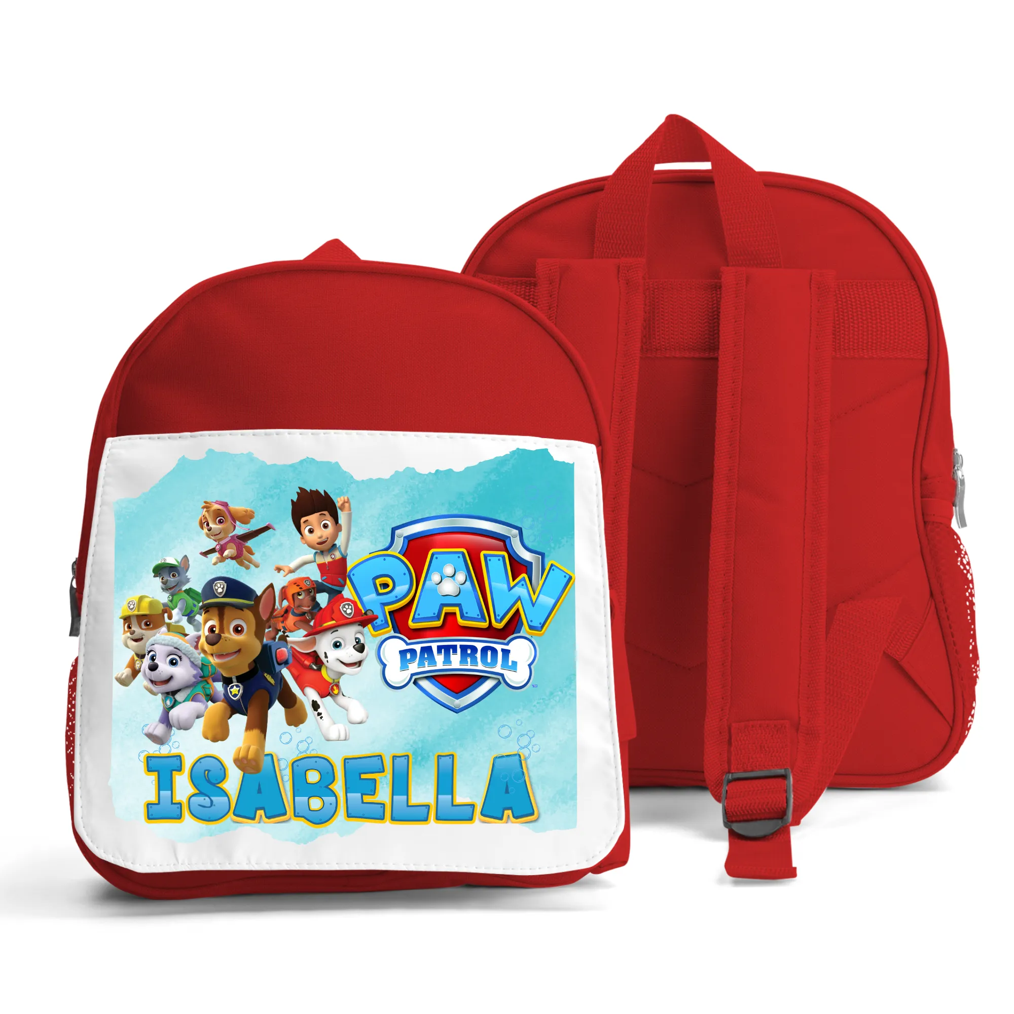 Girls' Personalised Backpack with a Paw Patrol Design