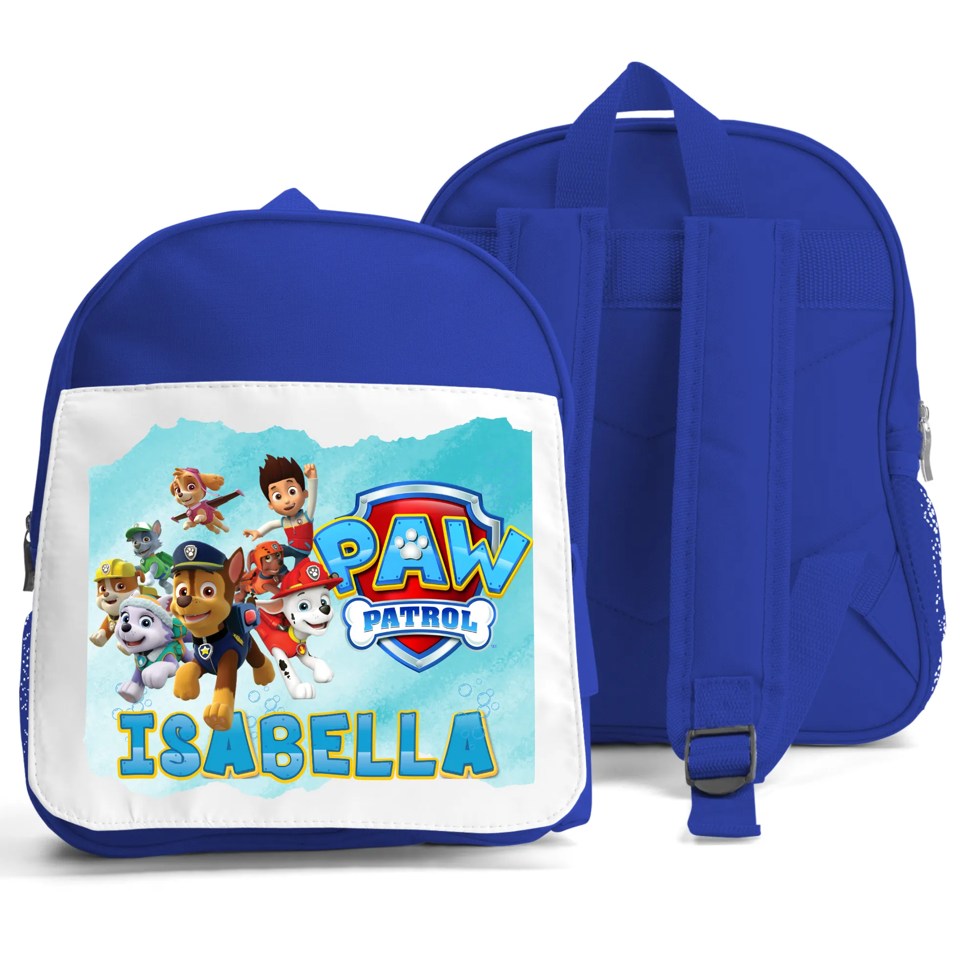 Girls' Personalised Backpack with a Paw Patrol Design