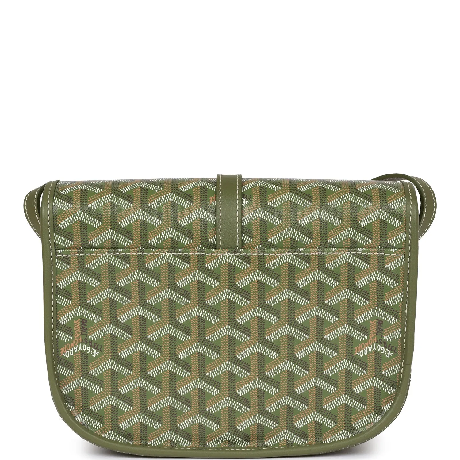 Goyard Belvedere PM Bag Khaki Goyardine Palladium Hardware