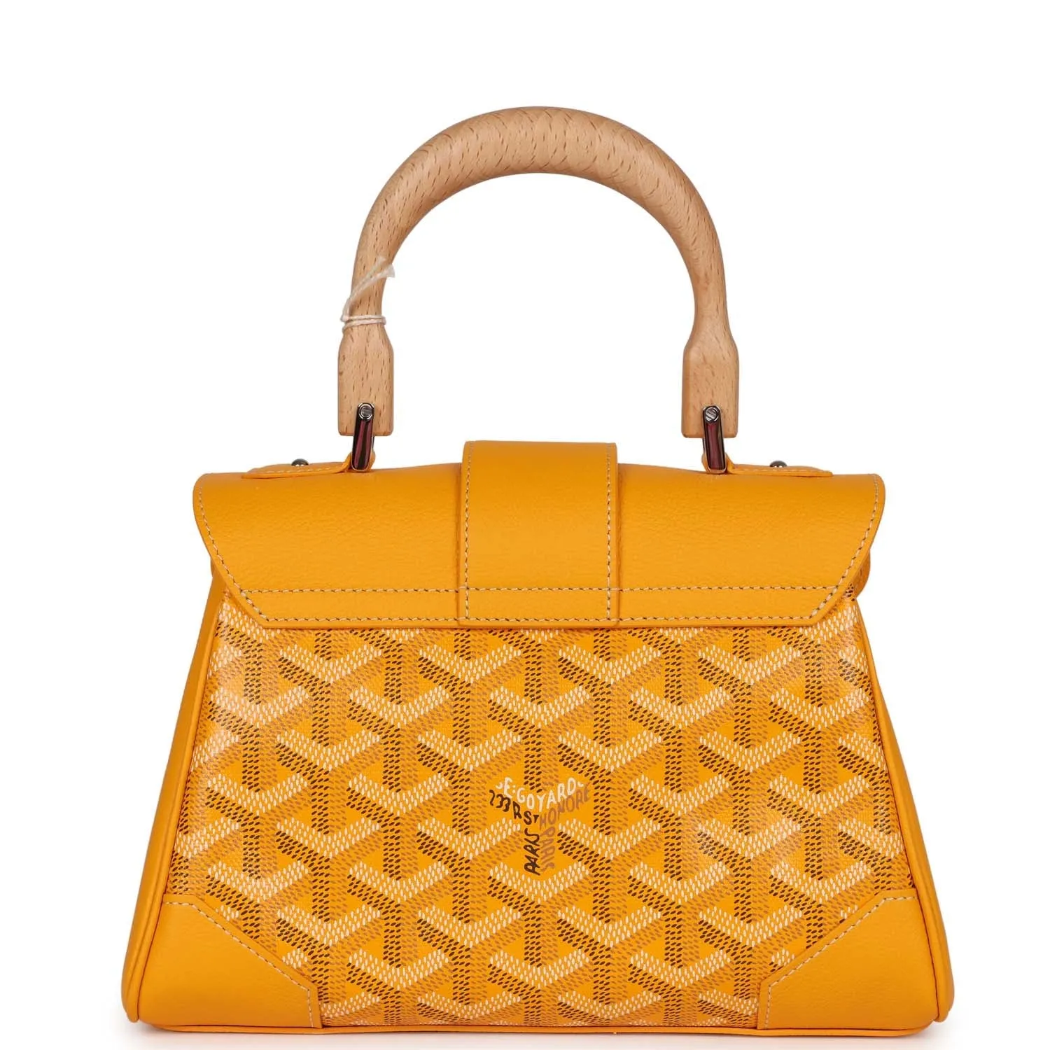 Goyard Saigon Souple Mini Bag Yellow Goyardine Palladium Hardware