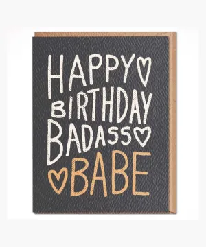 Happy Bday Badass Babe Card