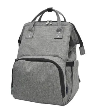 Heather Gray Travel Backpack