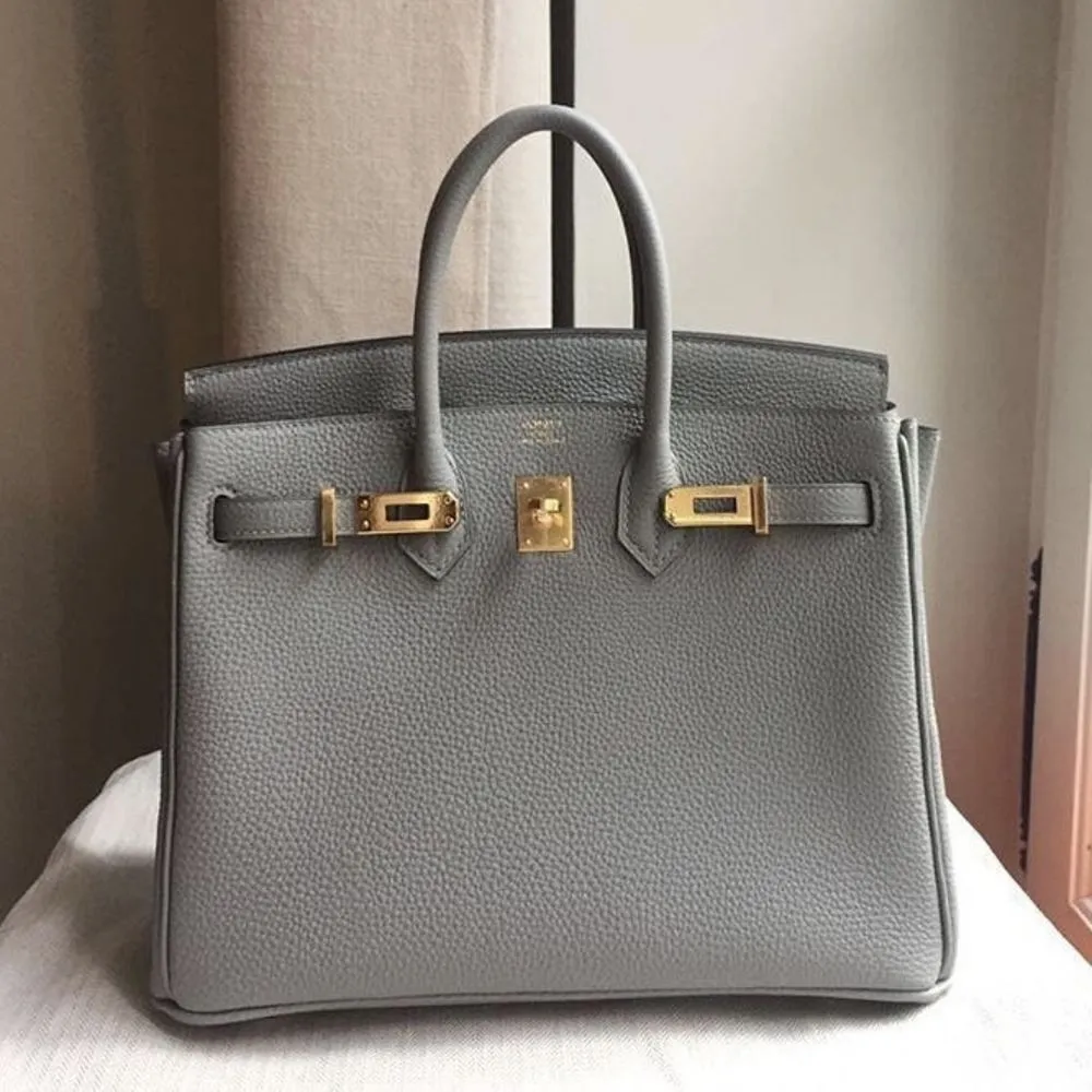 Hermès Birkin 25 Gris Mouette Togo Gold Hardware GHW