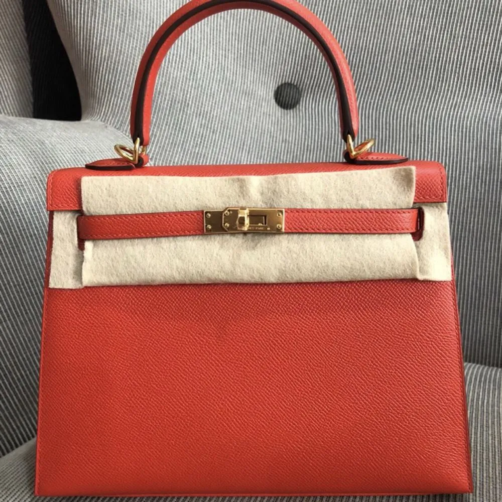 Hermès Kelly 25 Capucine Sellier Epsom Gold Hardware GHW