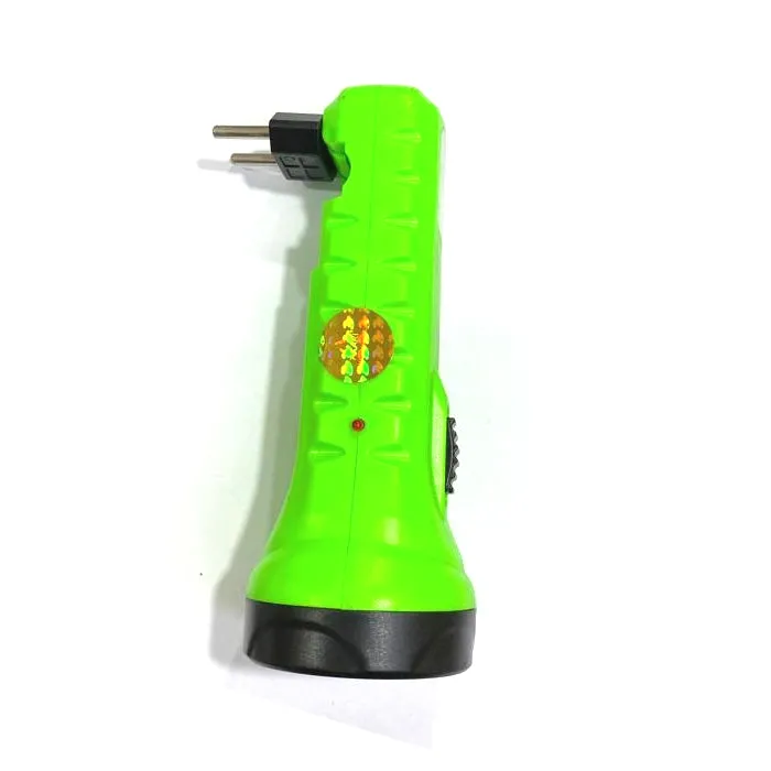 High Beam Rechargeable 5W Laser LED Torch with Dual Hi-Bright COB Emergency Torch/Searchlight