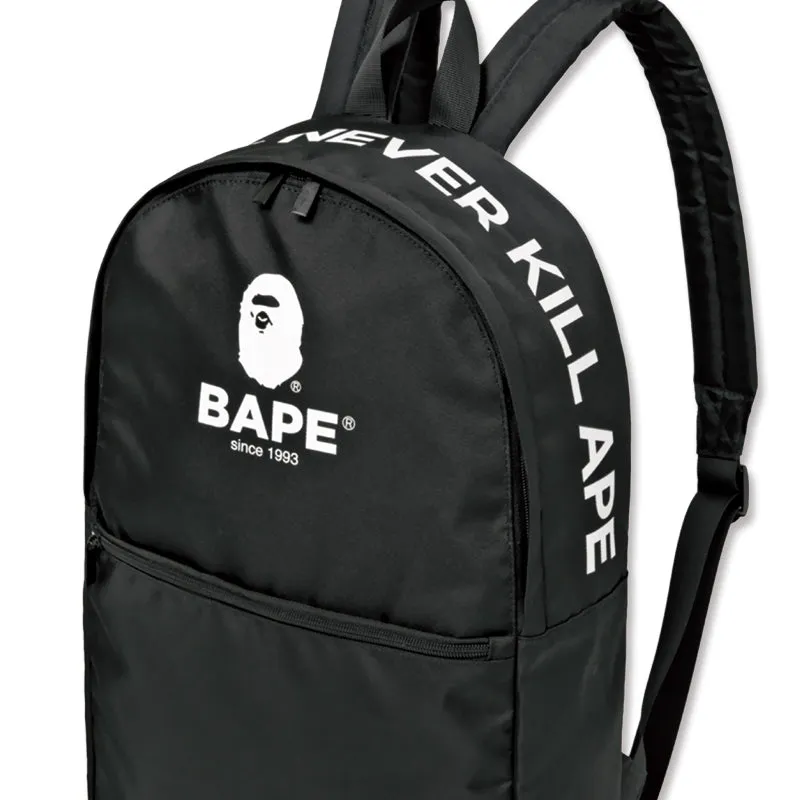 Japanese magazine gift Ape Bape Black Backpack