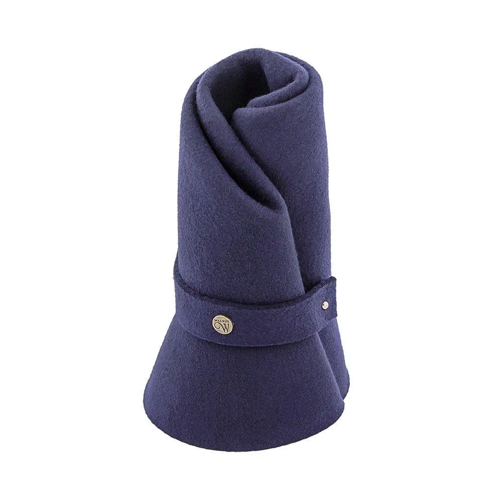 Journey - Walrus Hats Navy Wool Felt Fedora Crushable Hat - H7009