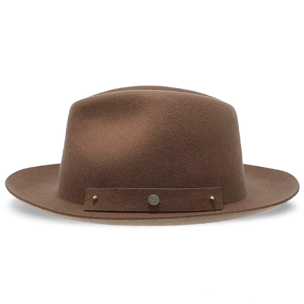 Journey - Walrus Hats Navy Wool Felt Fedora Crushable Hat - H7009