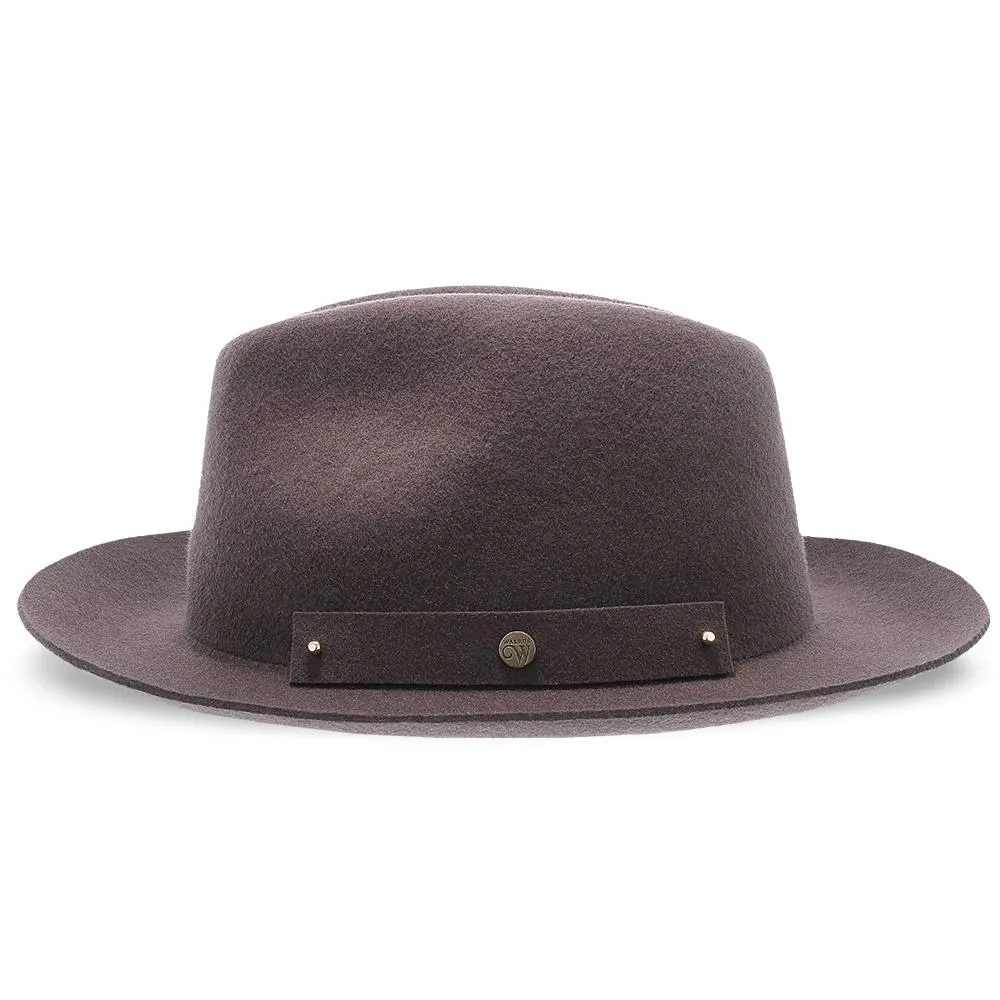 Journey - Walrus Hats Navy Wool Felt Fedora Crushable Hat - H7009