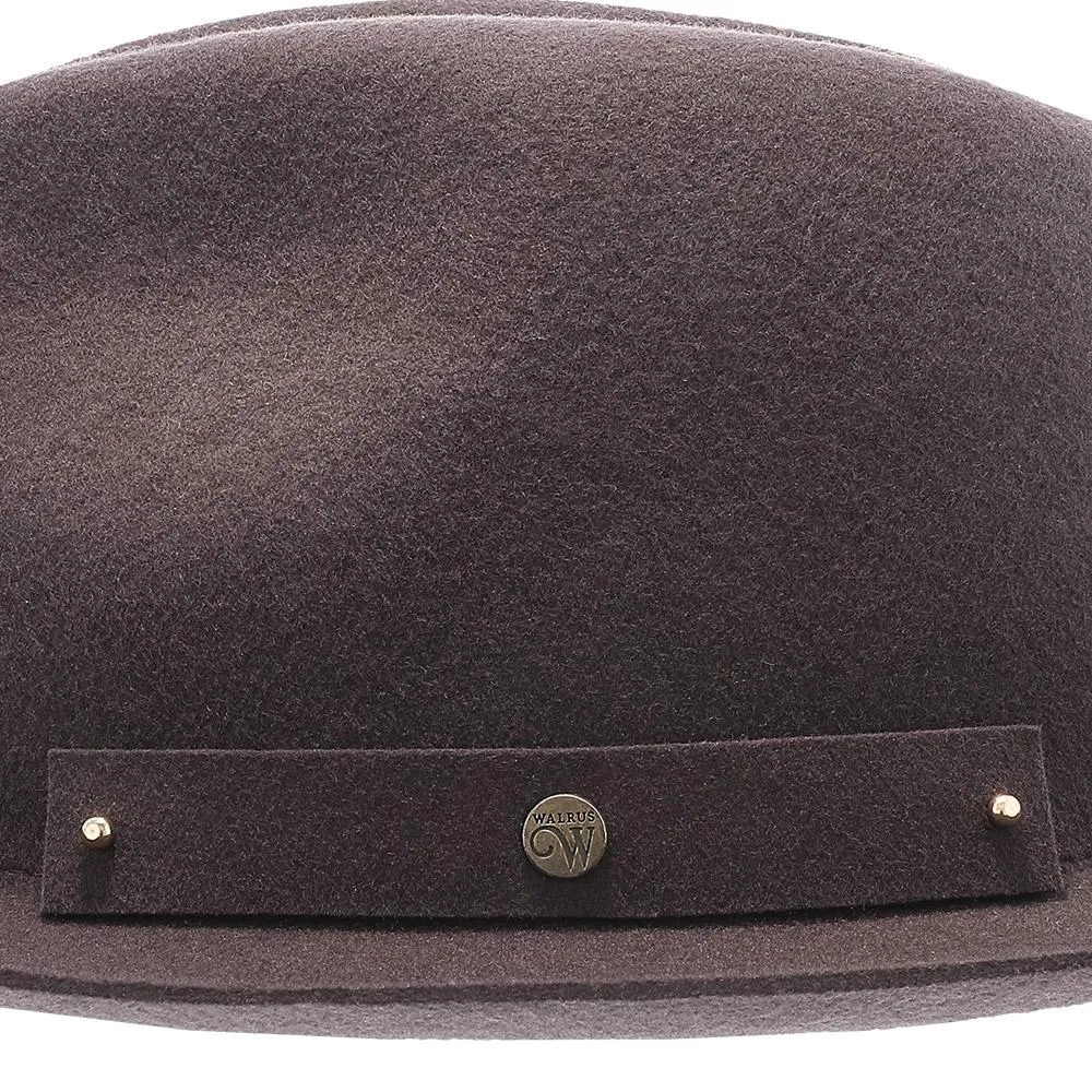 Journey - Walrus Hats Navy Wool Felt Fedora Crushable Hat - H7009