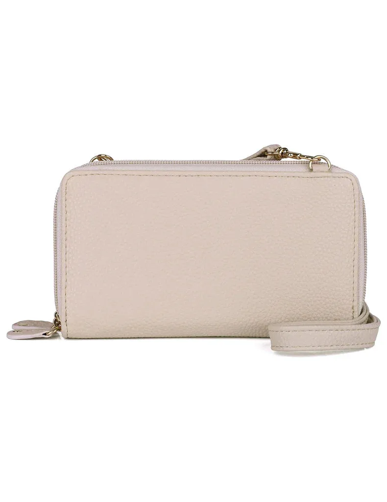 Julia Buxton Textured RFID Ultimate Double Zip Organizer Wallet Bag- $24.50