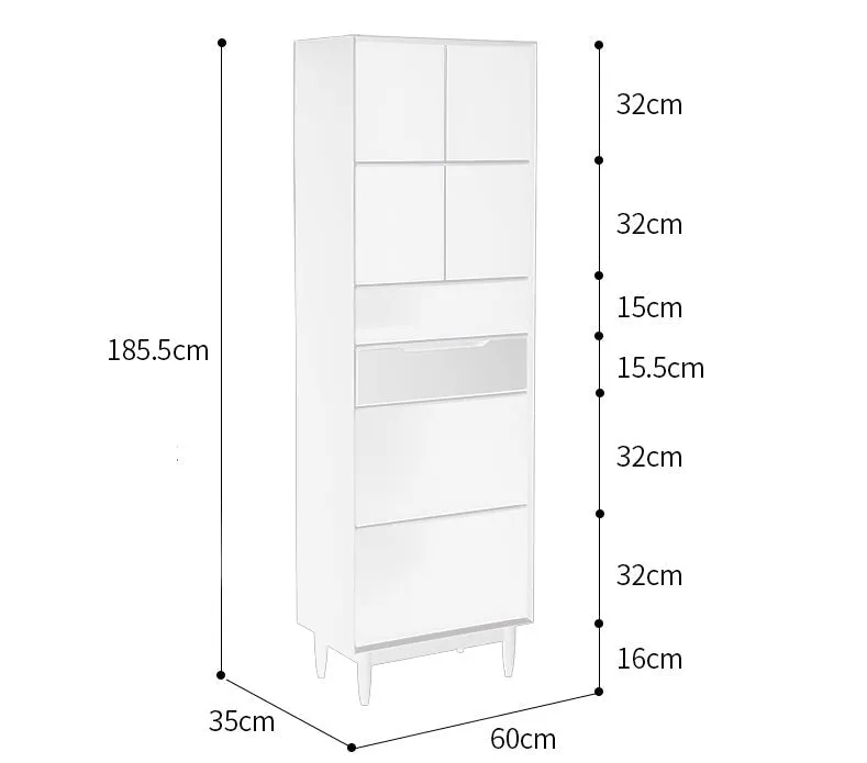 KAILANI TOKYO HILTON Japanese Scandinavian Bookcase Display Cabinet Solid Wood ( 4 Colour 3 Size )