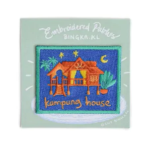 Kampung House Embroidery Patch