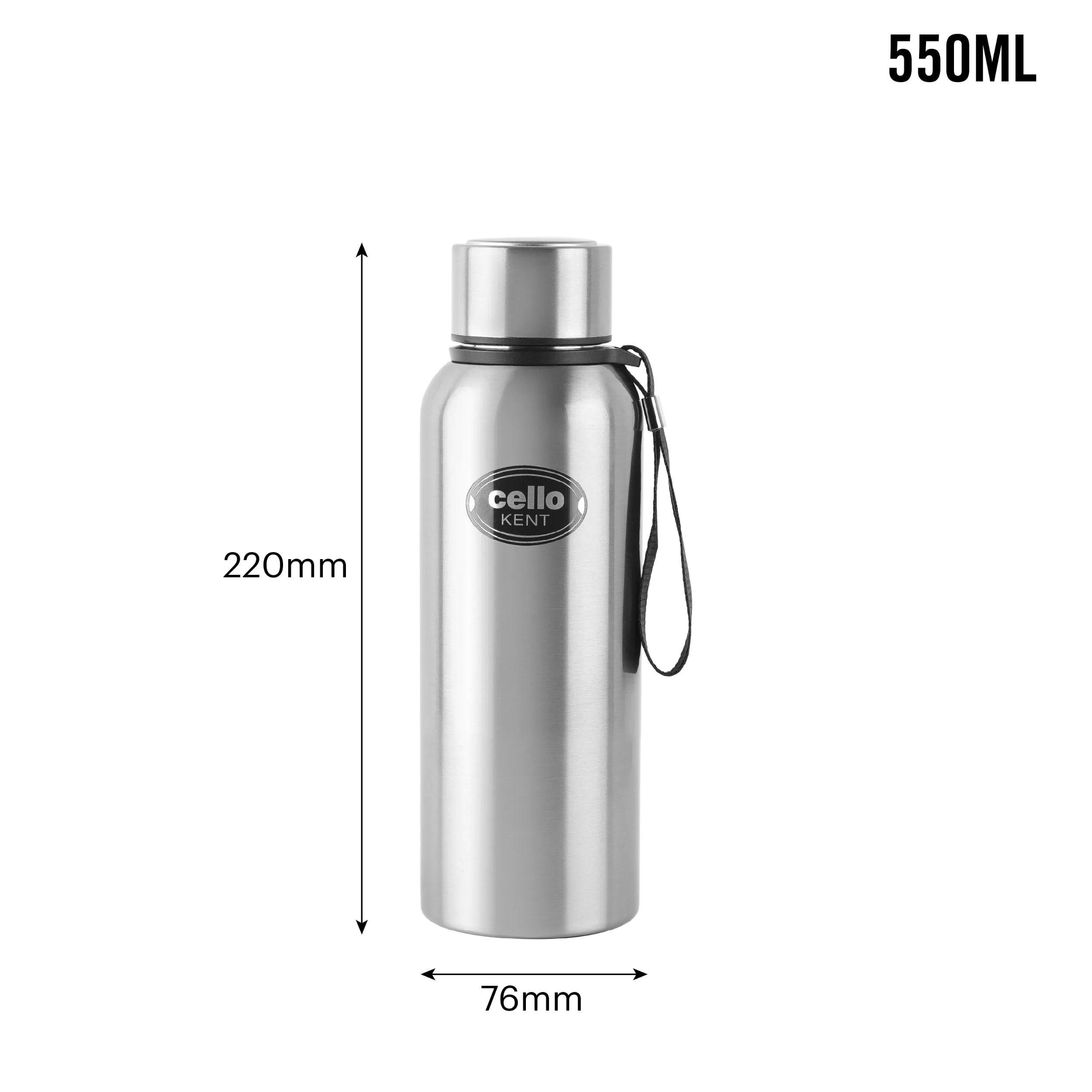 Kent Flask, Vacusteel Water Bottle, 550ml