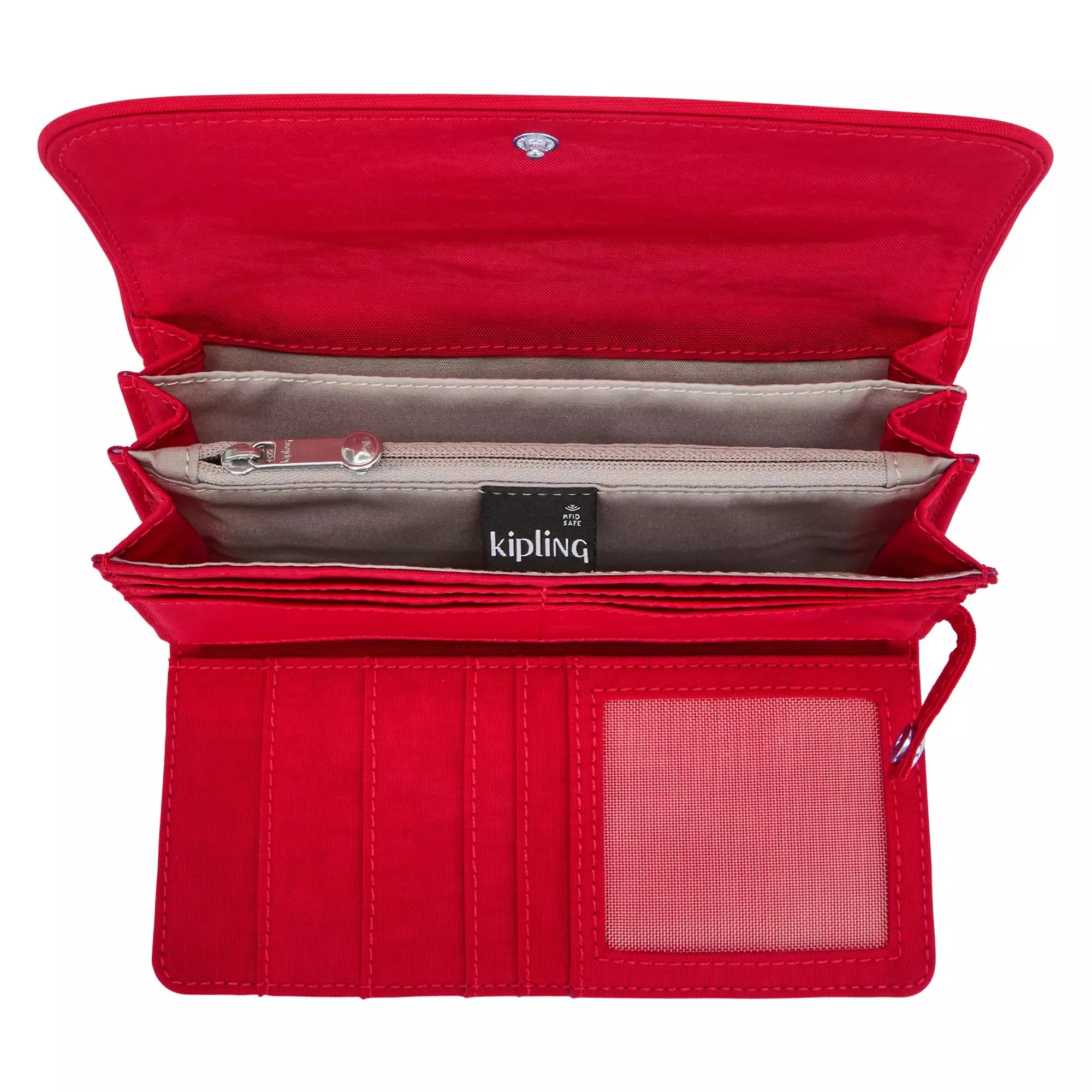 Kipling Money Land Snap Wallet - Red Rouge