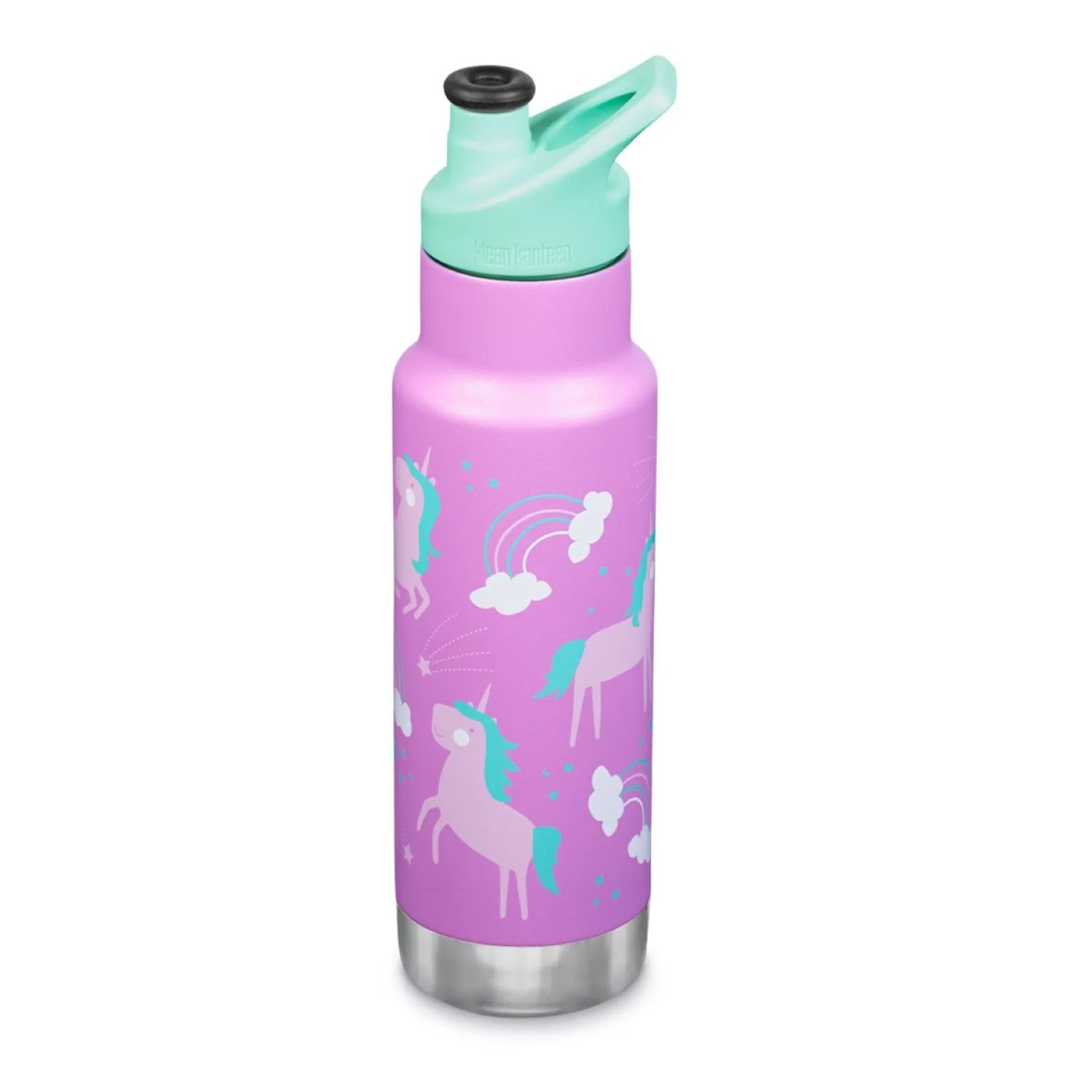 Klean Kanteen Insulated Kid Classic 12oz Water Bottle (with Kid Sport Cap)