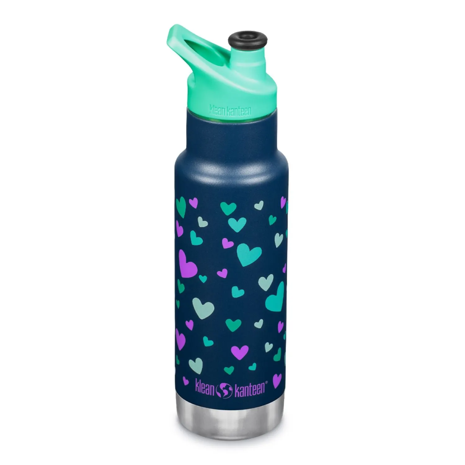 Klean Kanteen Insulated Kid Classic 12oz Water Bottle (with Kid Sport Cap)