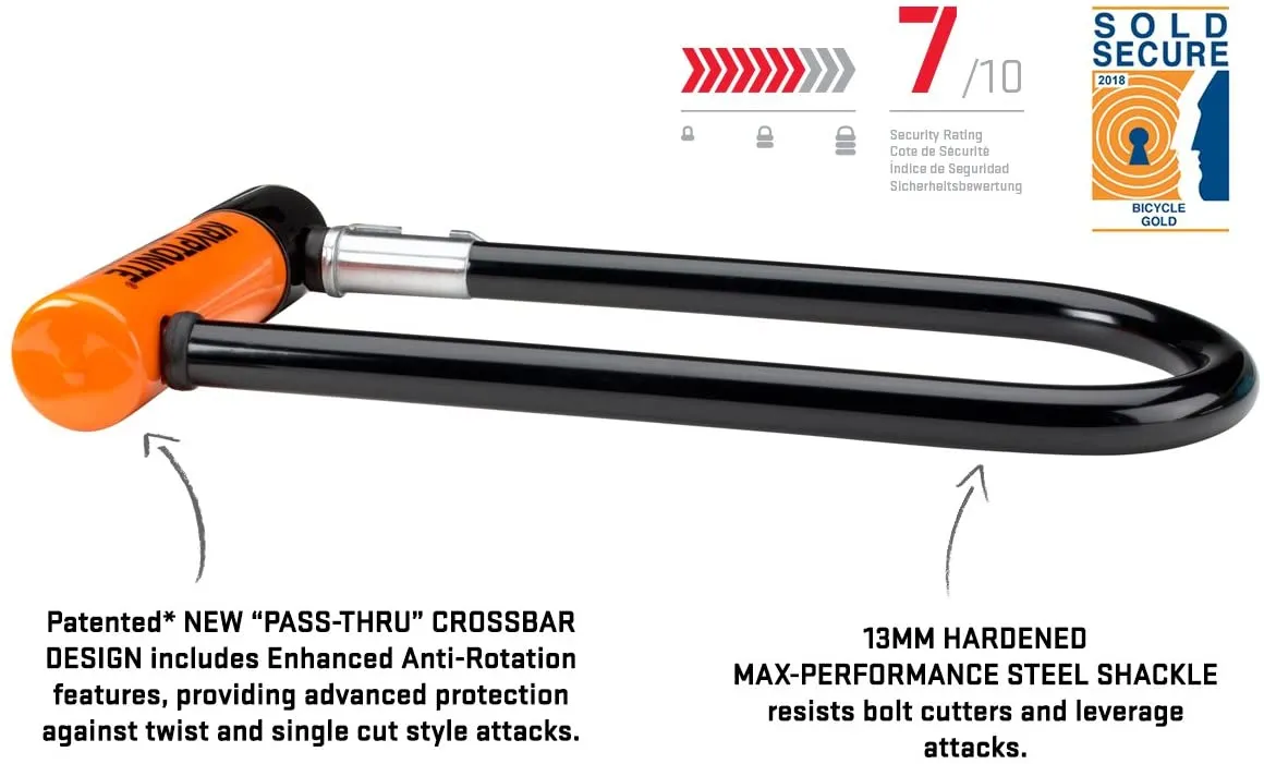 Kryptonite Evolution U-Lock with FlexFrame-U Bracket