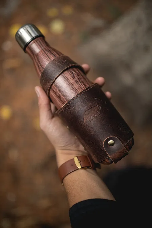 Leather Water Bottle Holder