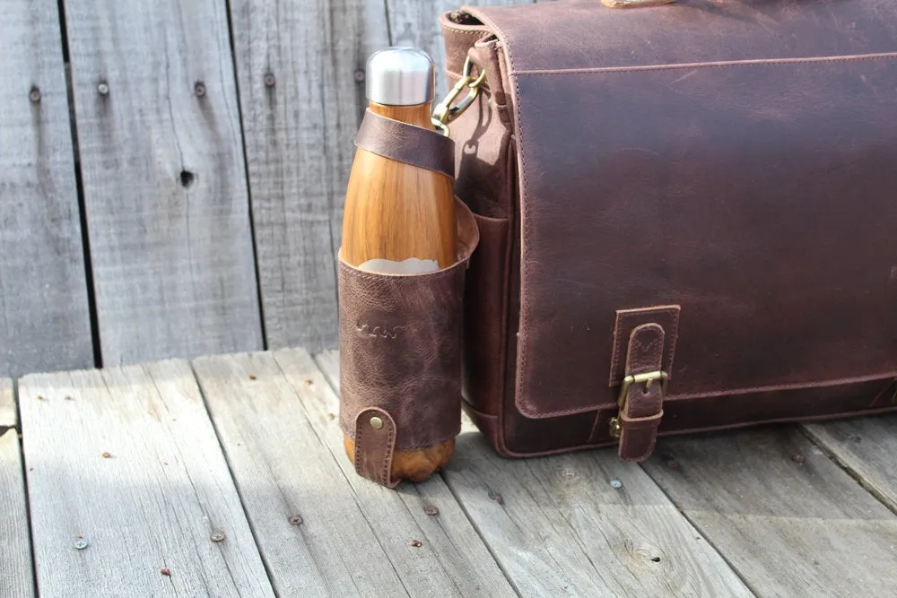 Leather Water Bottle Holder