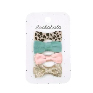 Leopard Love Mini Bow Clips - مستلزمات