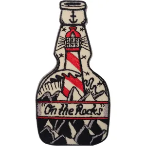 Lighthouse Patch Iron Sew On Clothes Bag Whisky Bottle Anchor Embroidered Badge