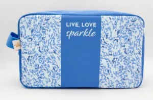 LIVE LOVE SPARKLE COSMETIC BAG