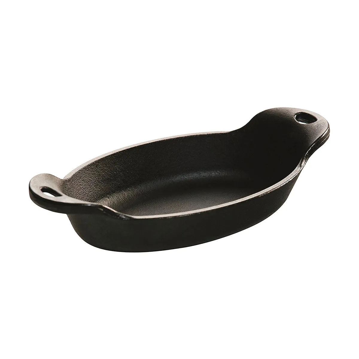 Lodge HMSOV Heat-Treated Oval Cast Iron Server, Seasoned, 9 oz.