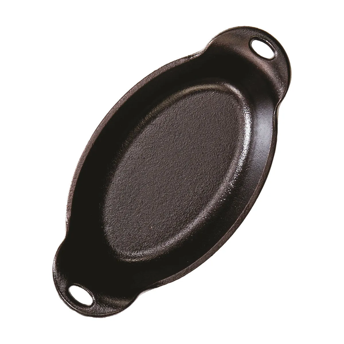 Lodge HMSOV Heat-Treated Oval Cast Iron Server, Seasoned, 9 oz.