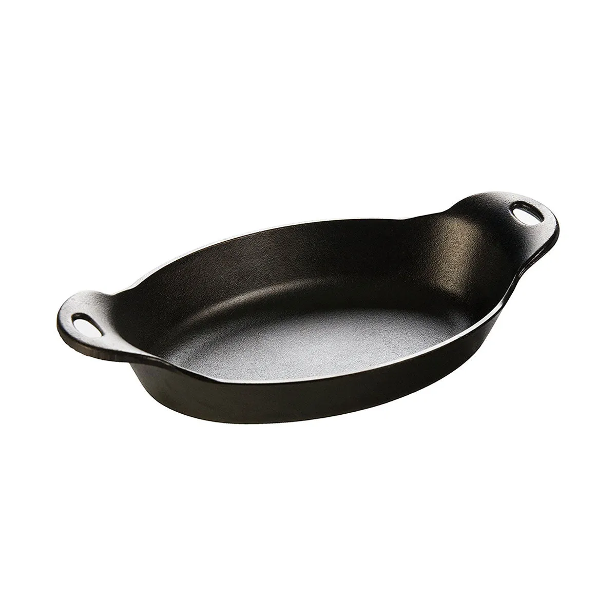 Lodge HOSD Heat-Treated Oval Cast Iron Serving Dish, Seasoned, 36 oz.