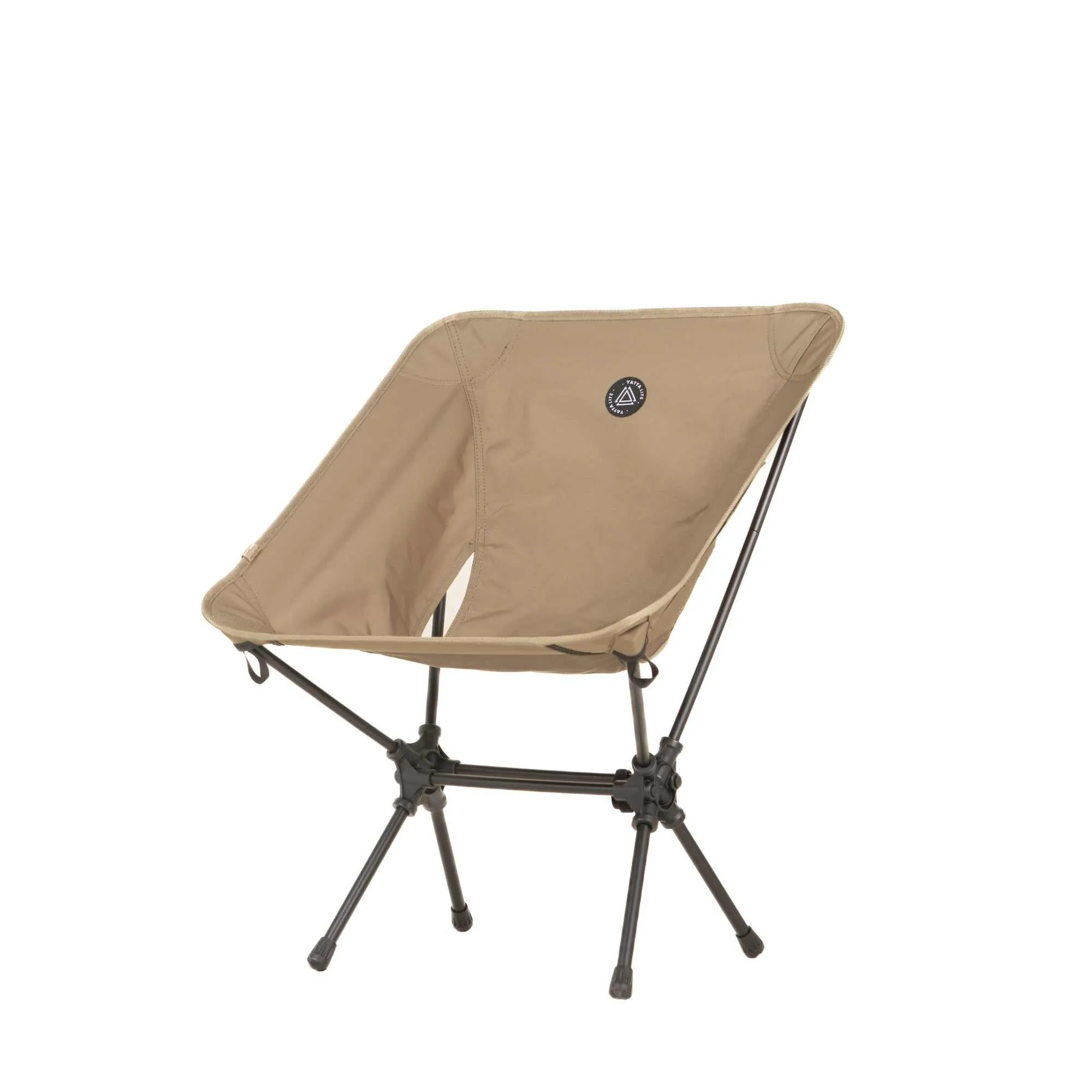 Low Back Ultralight Folding Camping Chairs With Storage Pouch - Army Green