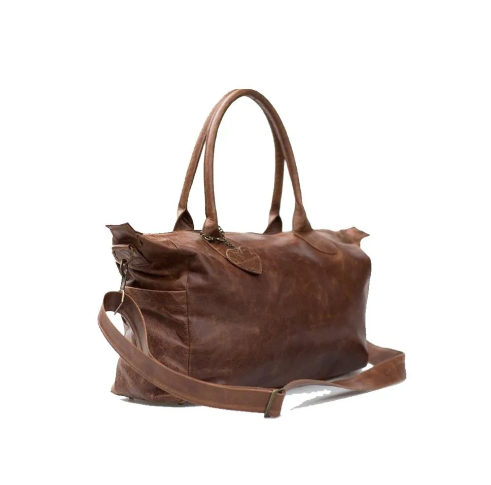 Mally Classic Leather Baby Bag | Brown