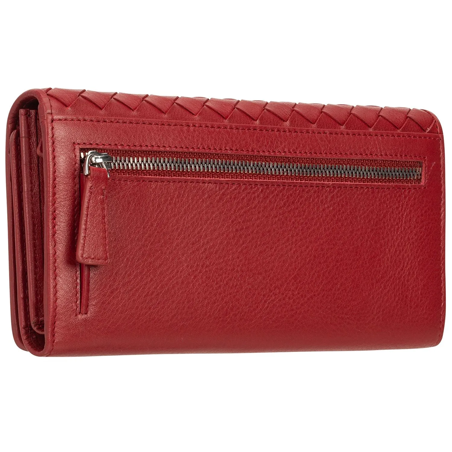 Mancini BASKET WEAVE RFID Secure Trifold Wallet