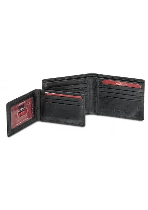 Mancini EQUESTRIAN-2 Men`s RFID Secure Billfold with Removable Passcase