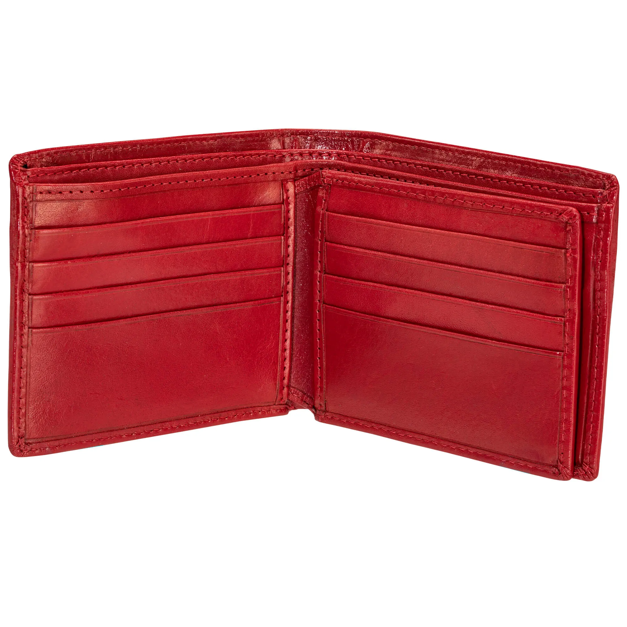 Mancini EQUESTRIAN-2 Men’s RFID Secure Center Wing Wallet with Coin Pocket